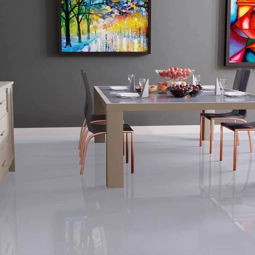 ГЛЯНЦЕВАЯ СЕРЫЙ ЛАМИНАТ  FALQUON  BLUE LINE UNI ламинат для пола